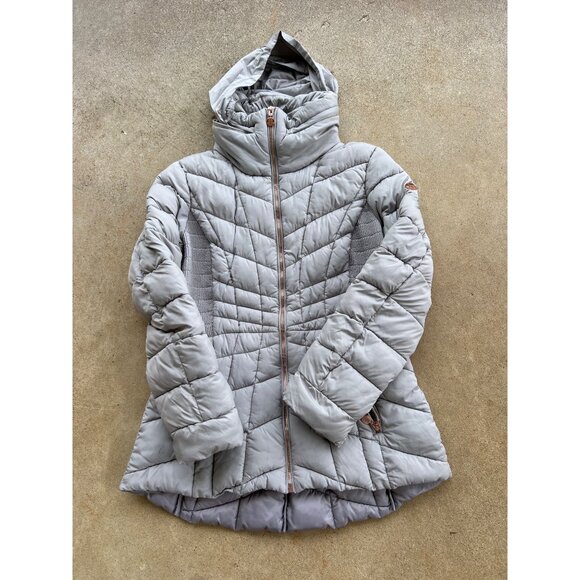 Bernardo Womens Quilted Puffer Jacket With Hood & Zippered Pockets Q3 - Picture 1 of 6